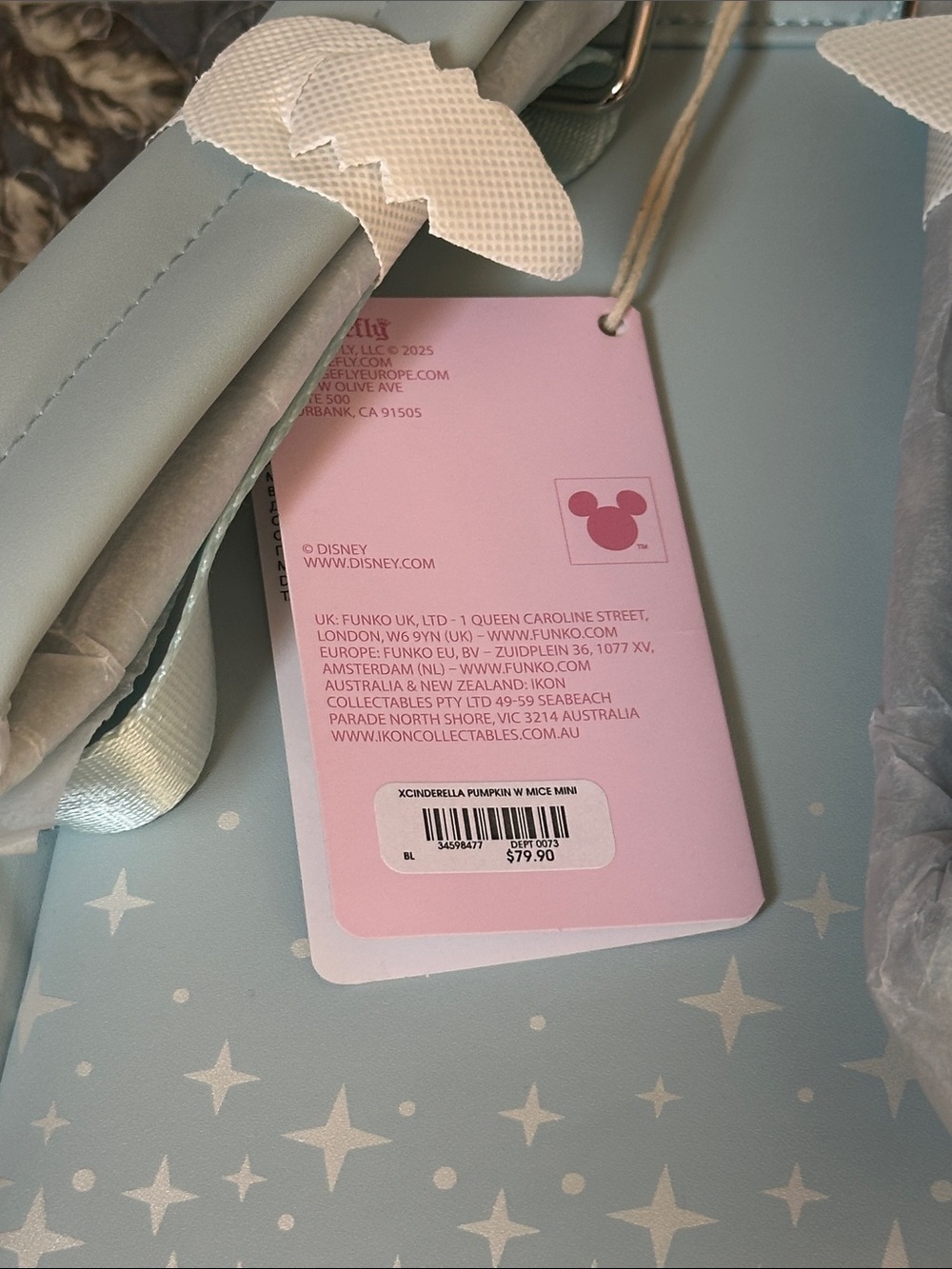Beautiful Loungefly featuring Cinderella and mice (inside door) - new with tags - Picture 7 of 7
